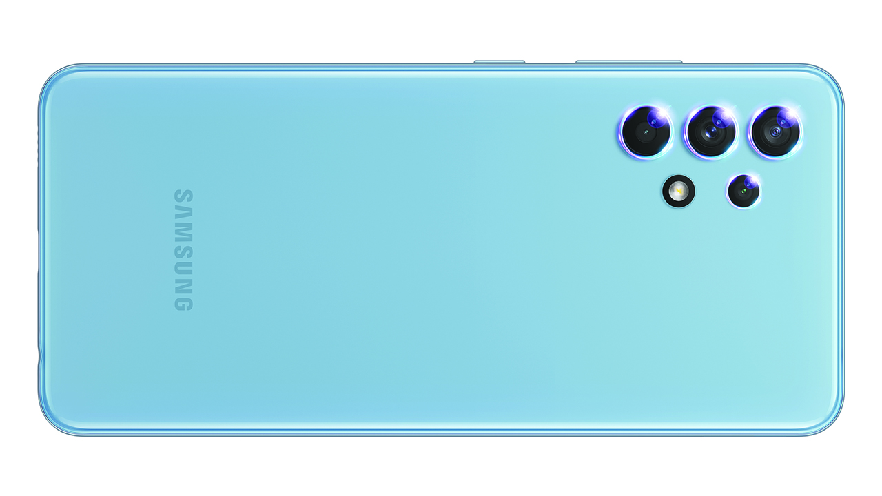 Samsung Galaxy A32 ra mắt với 4 màu thời trang - SM A325 GalaxyA32 Awesome Blue Back RAW