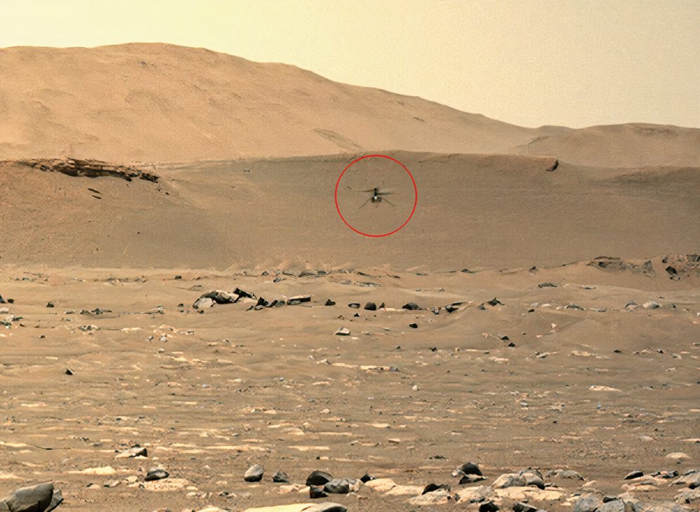 Ngạc nhiên trước những bức không ảnh chụp bề mặt sao Hỏa do trực thăng Ingenuity gửi về - Ingenuity 1 2