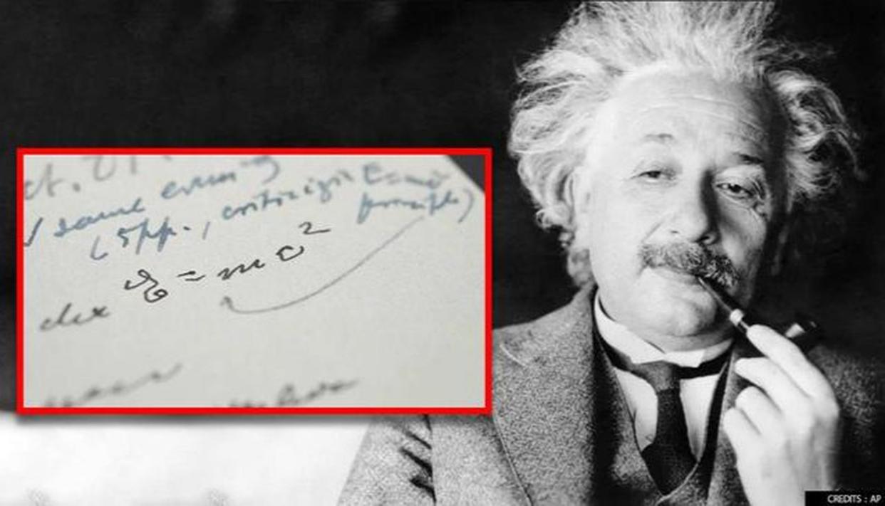 Bức thư viết tay của thiên tài vật lý Albert Einstein chứa phương trình E = mc2 bán giá khủng - Albert Einstein 1