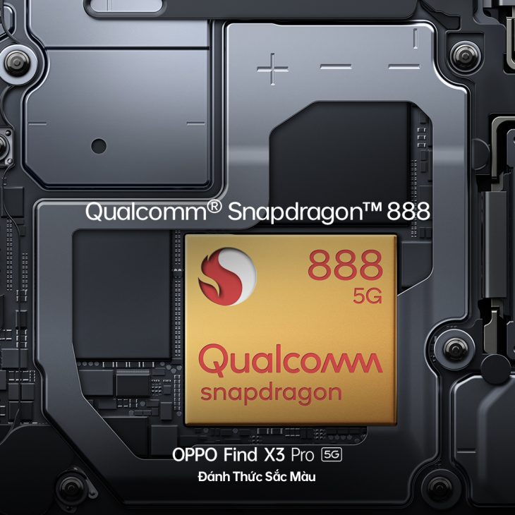 OPPO Find X3 Pro: Thiết kế cao cấp, bộ xử lý mạnh, hệ thống camera đa năng thú vị - Qualcomm® Snapdragon™ 888
