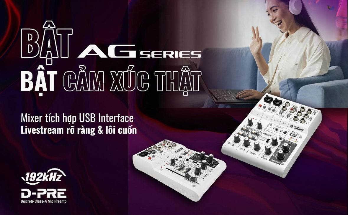 AG series: Mixer livestream cao cấp của Yamaha, nổi bật với các tính năng chuyên nghiệp cho người bắt đầu - 1 10 1