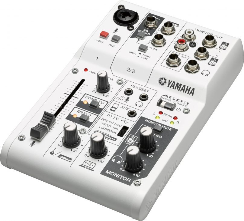 AG series: Mixer livestream cao cấp của Yamaha, nổi bật với các tính năng chuyên nghiệp cho người bắt đầu - AG03R