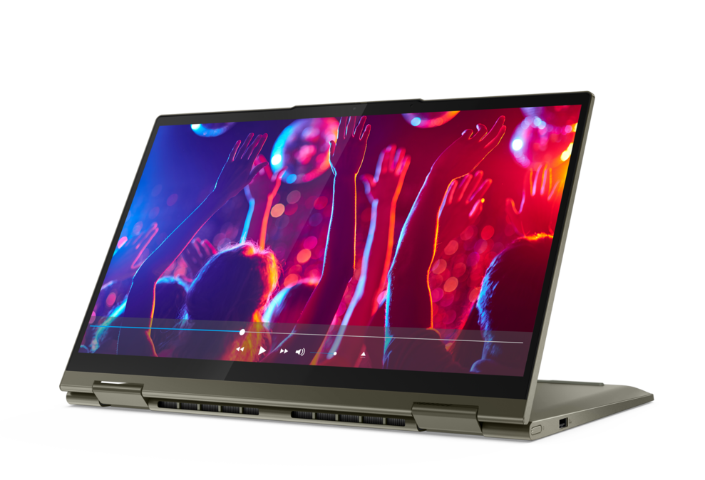 Lenovo ra mắt bộ ba laptop Yoga sáng tạo, nâng cao trải nghiệm số thông minh - Lenovo Yoga 7i Facing Left Stand Slate Grey