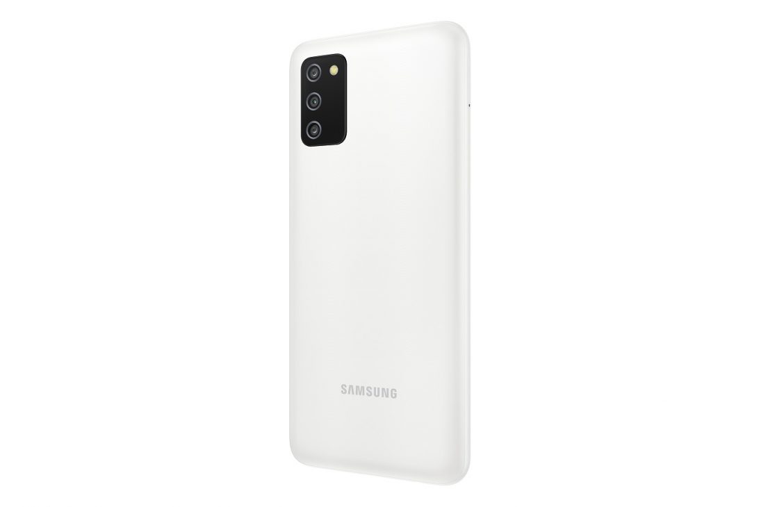 Galaxy A03s, pin 5.000mAh bán giá 3,69 triệu đồng - SM A037 GalaxyA03s White BackR30