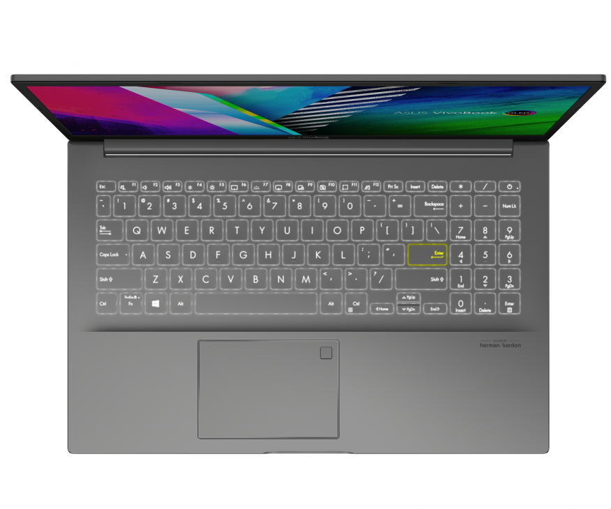ASUS tiên phong trang bị màn hình OLED trên tất cả các dòng laptop - VivoBook 15 K513 Product Photo 2S Transparent Silver 12 Fingerprint Backlit