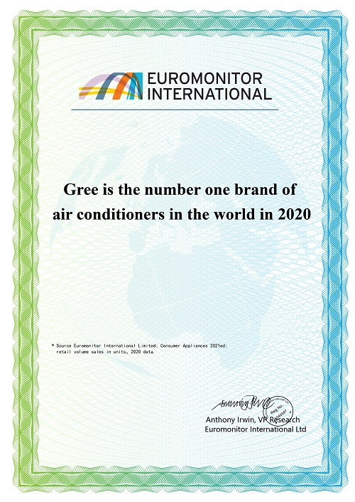 GREE được bình chọn Thương hiệu điều hoà số 1 toàn cầu - Anh 1 2