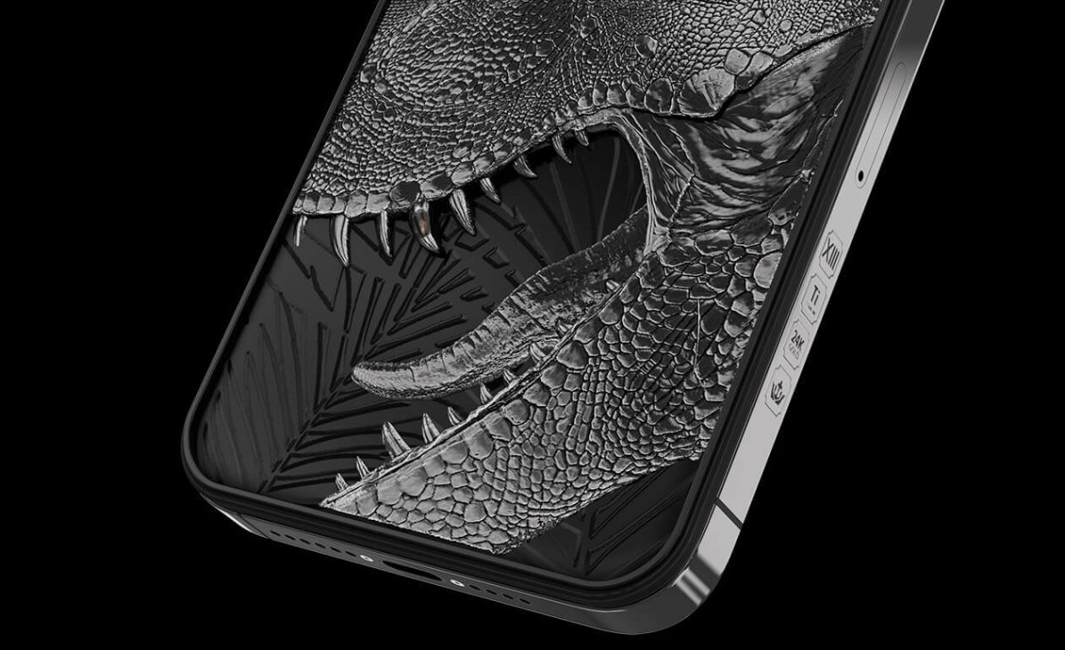 Chiêm ngưỡng bộ sưu tập iPhone 13 đính răng thật khủng long bạo chúa T-Rex tuổi đời 80 triệu năm - iPhone 13 Pro 3