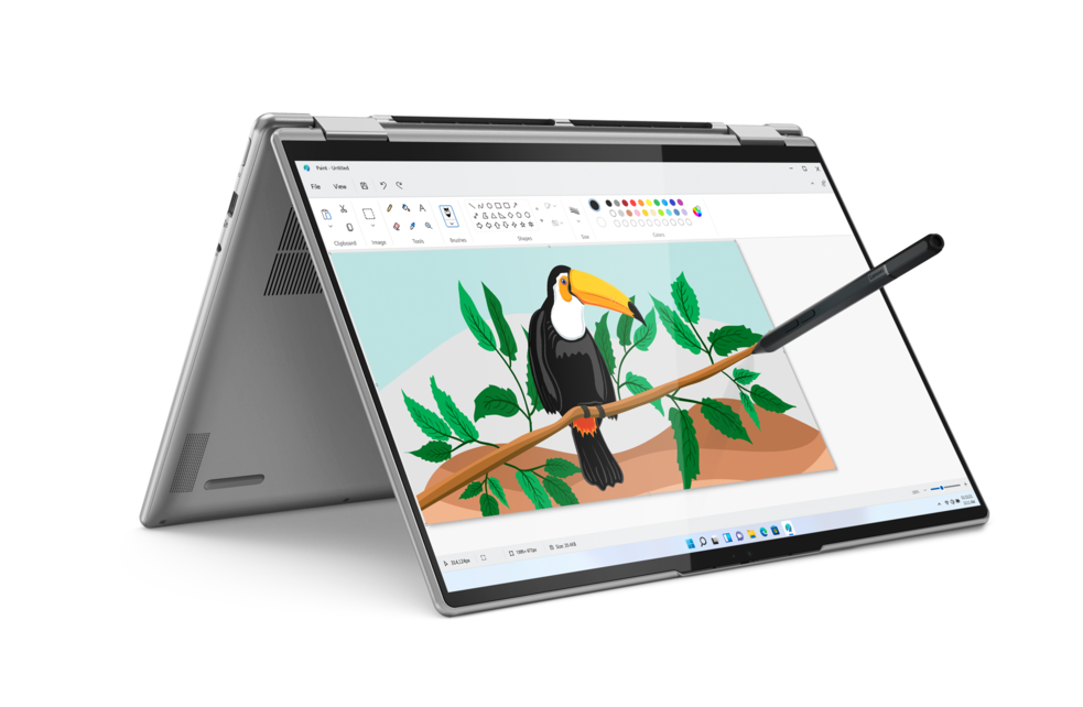 Lenovo ra mắt loạt laptop Yoga chuyển đổi thế hệ 7 tại CES 2022 - 7.Lenovo Yoga 7i Gen 7 16in Front Left Tent