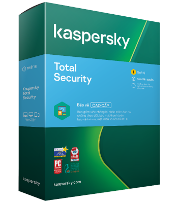 Bảo vệ các thiết bị kỹ thuật số trong gia đình khỏi các cuộc tấn công mã độc, lừa đảo - Kaspersky Total Security