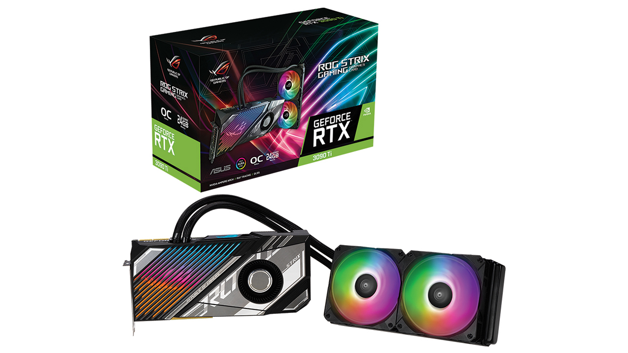 Card đồ họa Geforce RTX 3090 Ti đã sẵn sàng tại thị trường Việt Nam - ASUS ROG STRIX LC RTX 3090 Ti O24G GAMING 01