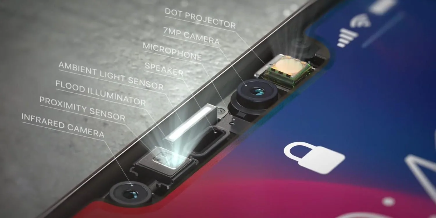 iPhone 15 Pro sử dụng cảm biến Face ID do Samsung phát triển - face id duoi man hinh iphone 15 pro 2