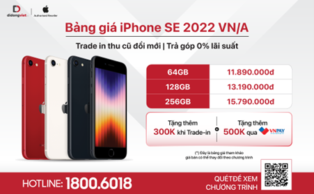 iPhone SE 2022 đã về Việt Nam, 3 lựa chọn màu và nhiều ưu đãi - Anh2