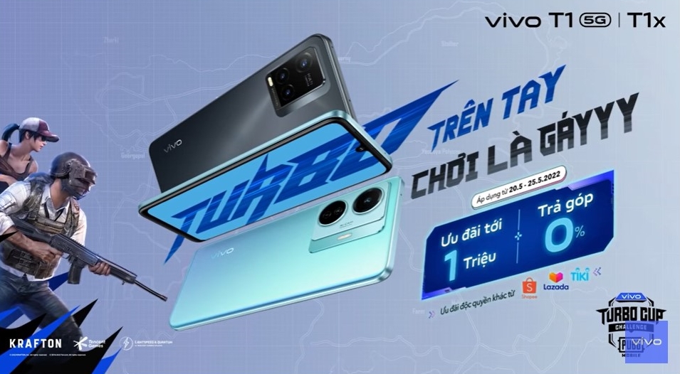 Vivo ra mắt bộ đôi điện thoại T1 5G và T1x bộ xử lý mạnh, dành cho game thủ, giá tốt - VinaPhone bổ sung 01 trạm lưu dộng 01 trạm cấu hình 3G 4G 5G 01 trạm cấu hình 3G 4G 1