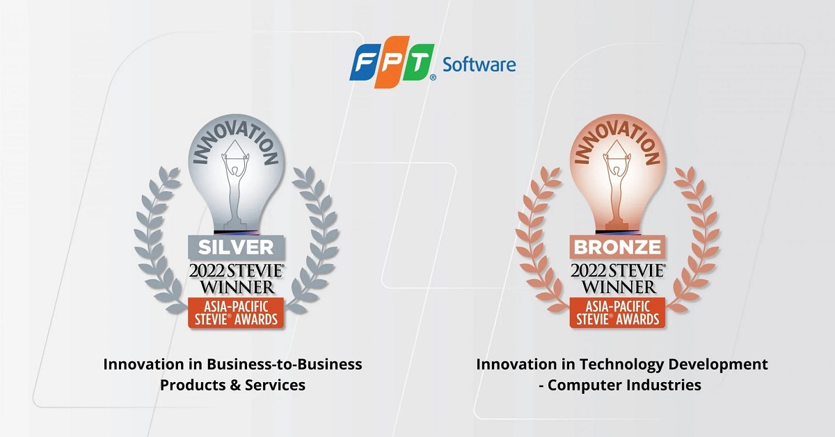 Stevie Awards 2022: FPT được trao giải Vàng ứng phó đại dịch, giải Bạc về đổi mới sản phẩm - akaAT va FPT CloudSuite duoc vinh danh tai Stevie Award