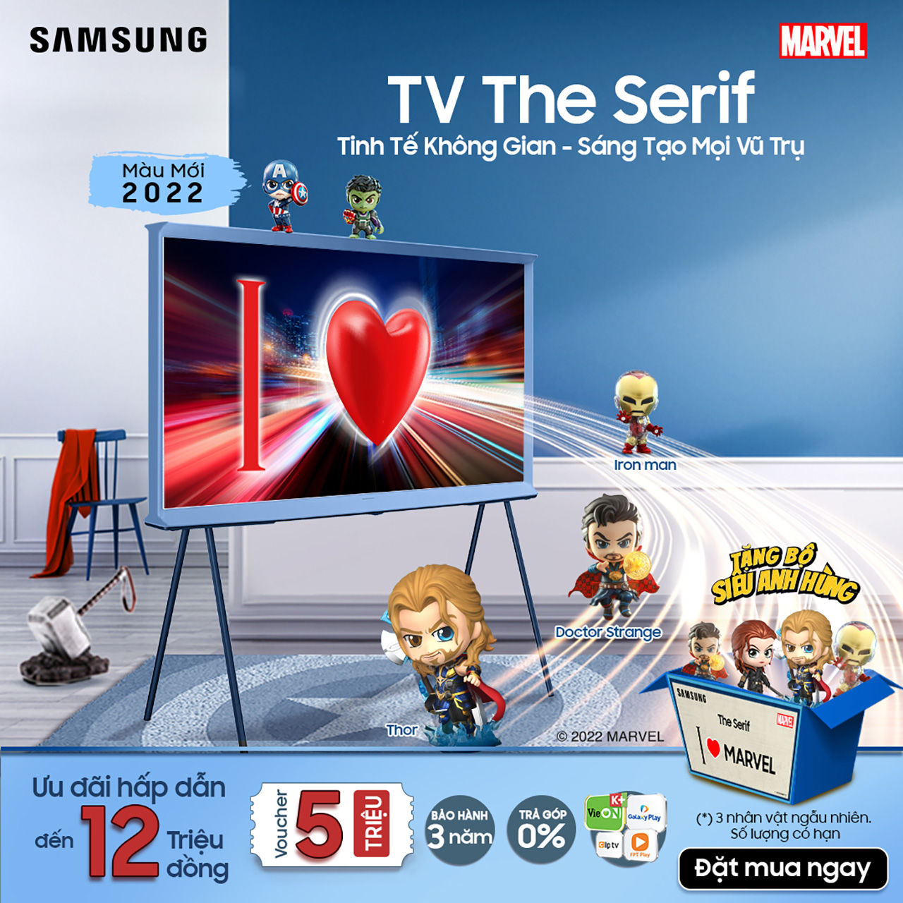 TV The Serif có thêm màu mới, kích thước mới - TheSerif2022uudai