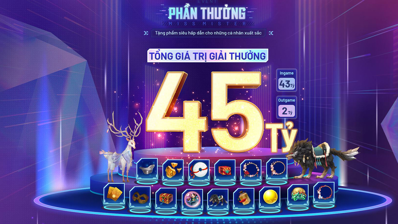 Sàn đấu tài sắc Miss & Mister Võ Lâm Truyền Kỳ trở lại với tổng giải thưởng 45 tỷ đồng - VLTK1M 2