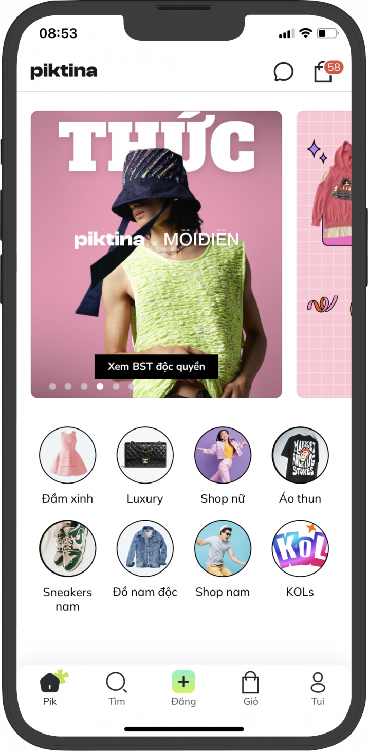 Ứng dụng thời trang second hand tại Việt Nam gọi vốn thành công 1 triệu USD - Piktina App 1
