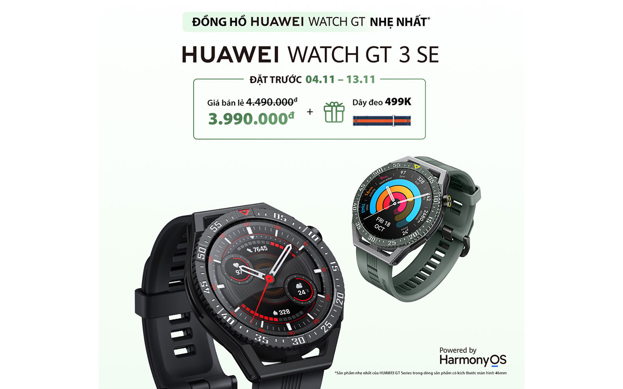 HUAWEI Watch GT3 SE: Lựa chọn mới cho người dùng thích luyện tập thể thao -