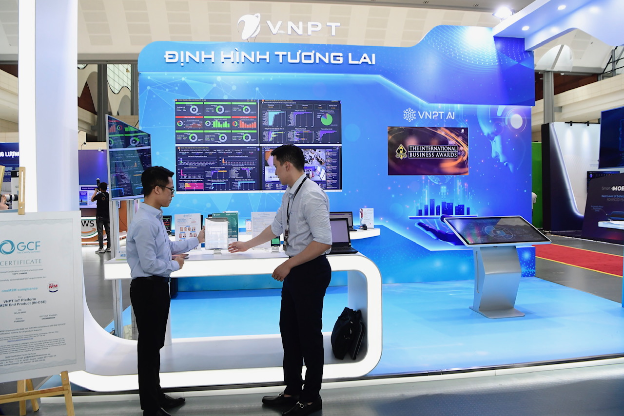 Industry 4.0 Summit 2023, VNPT mong công nghiệp công nghệ số của Việt Nam tự cường - Khu trinh dien cua VNPT.1