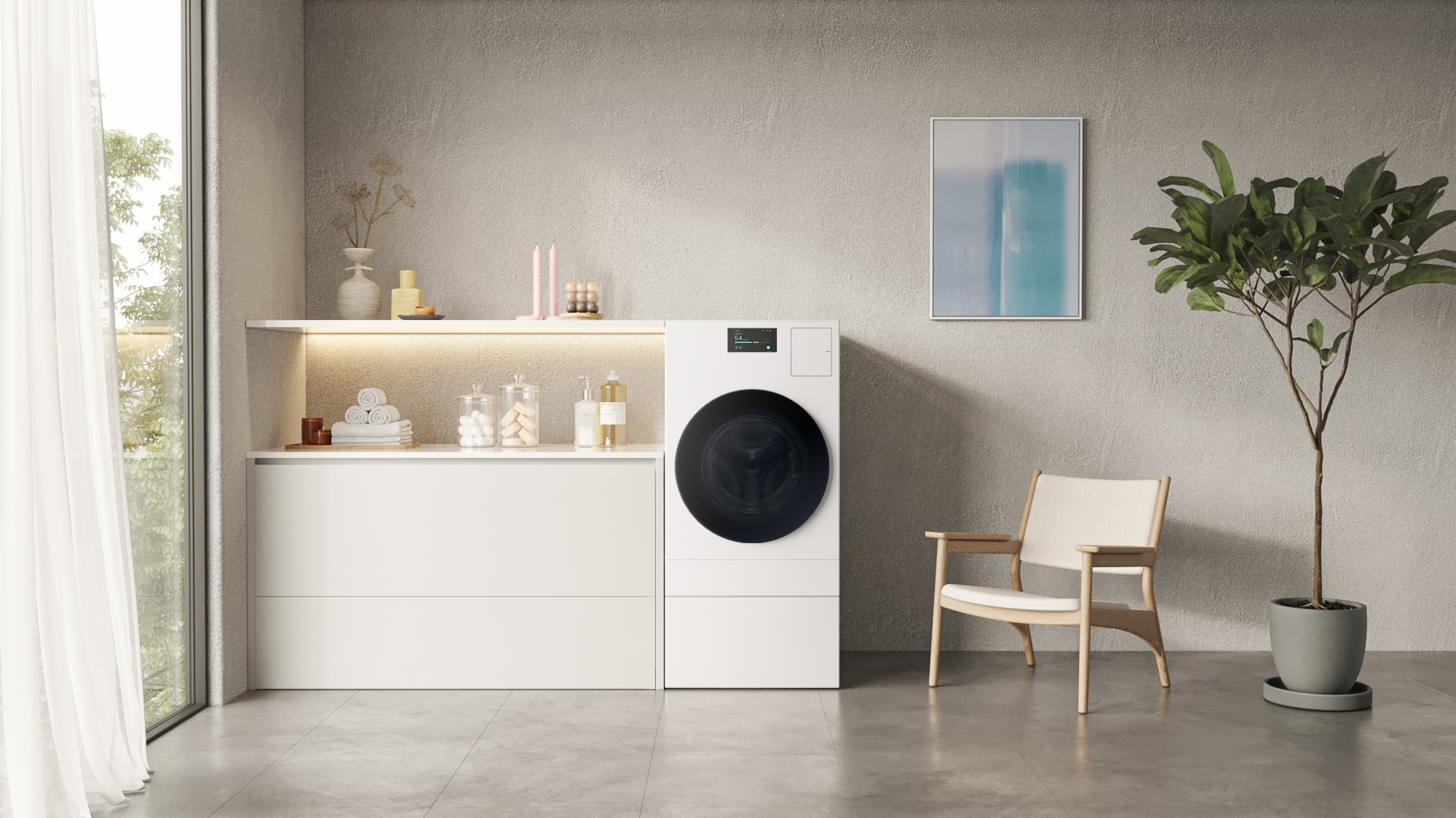Samsung giới thiệu dòng thiết bị gia dụng BESPOKE AI tối ưu cho từng thị trường - Bespoke AI Washer Dryer Combo PR dl1