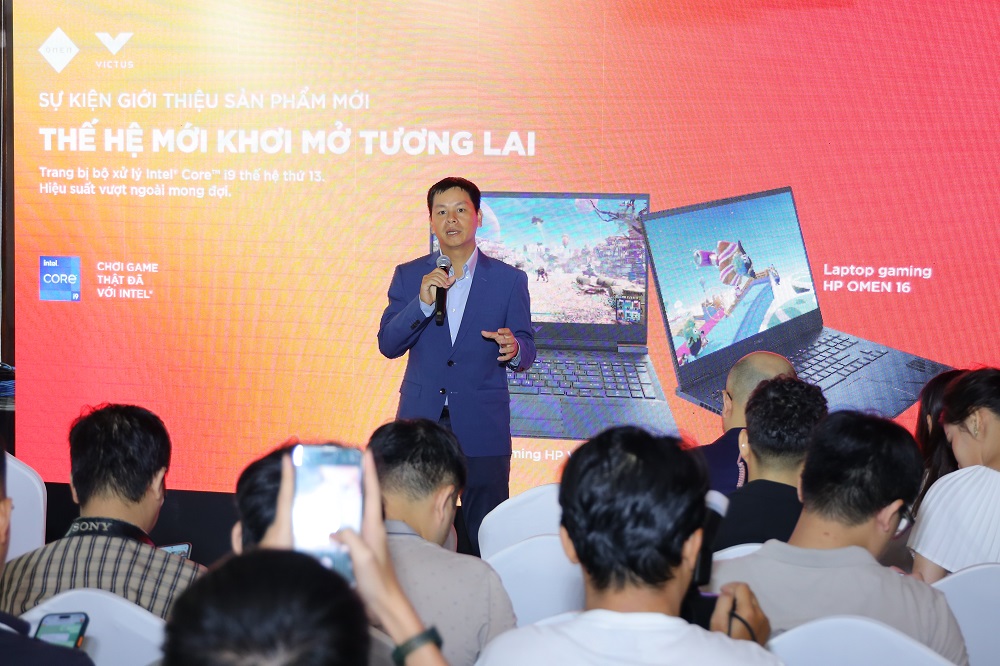HP ra mắt dải sản phẩm 2023 trao quyền người dùng nâng hiệu suất làm việc, học tập, chơi game - Ong Nguyen Minh Duc Tong giam doc HP Viet Nam va Thi truong moi noi chau A