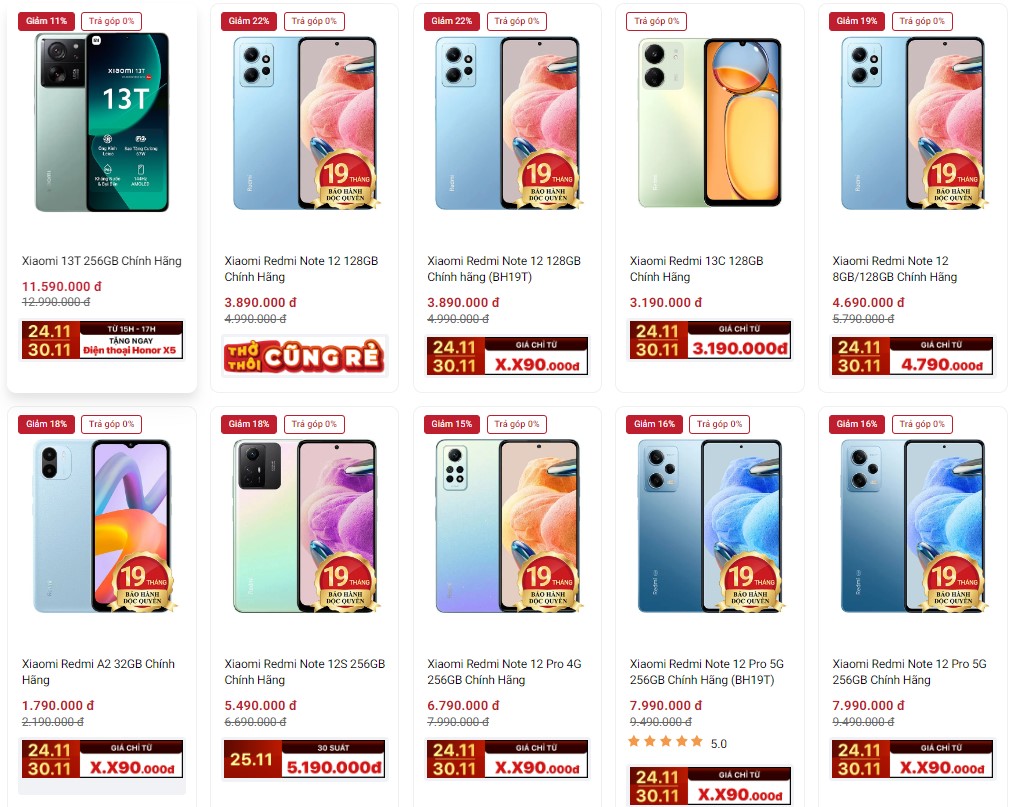 Di Động Việt ưu đãi giá tốt các điện thoại OPPO, Xiaomi và Honor - jfhfg
