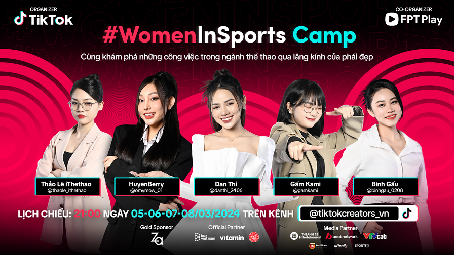 TikTok tái khởi động #WomenOfTikTok với nhiều hoạt động ý nghĩa - WomenInSports Camp