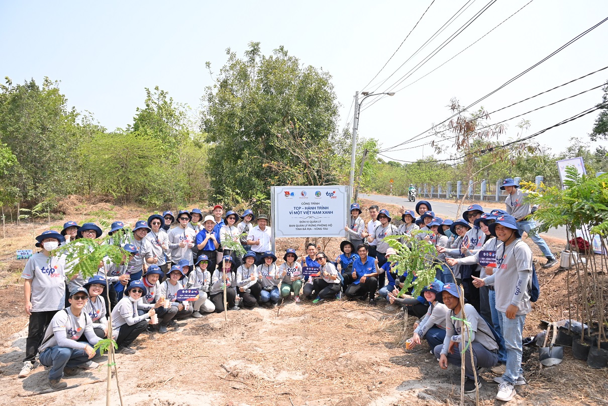 2.700 cây lim được trồng tại tỉnh Bà Rịa - Vũng Tàu - TCP Hanh trinh vi mot Viet Nam xanh chinh thuc khoi dong