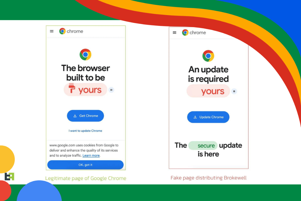 Cảnh báo: Bản cập nhật Chrome giả mạo cài cắm phần mềm độc hại Brokewell, rút tiền tài khoản - 2 1