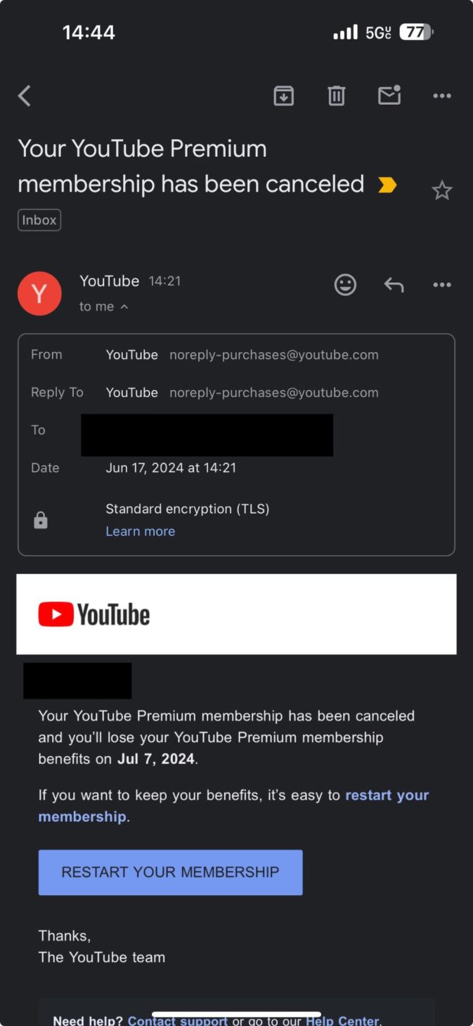 Dùng VPN đăng ký YouTube Premium giá rẻ coi chừng mất tài khoản - 2 17