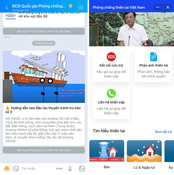 9,3 triệu tin nhắn hướng dẫn phòng chống siêu bão Yagi được gửi đi - Anh 1 10