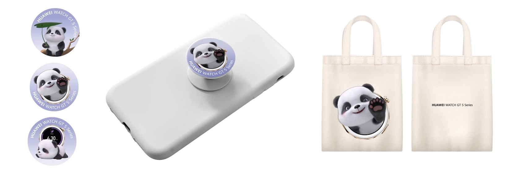 Nhận quà tặng độc quyền khi tham dự trải nghiệm “Tech With Love” - Phan qua gioi han tu Huawei bao gom bo sticker vong do dien thoai va tui vai tien loi