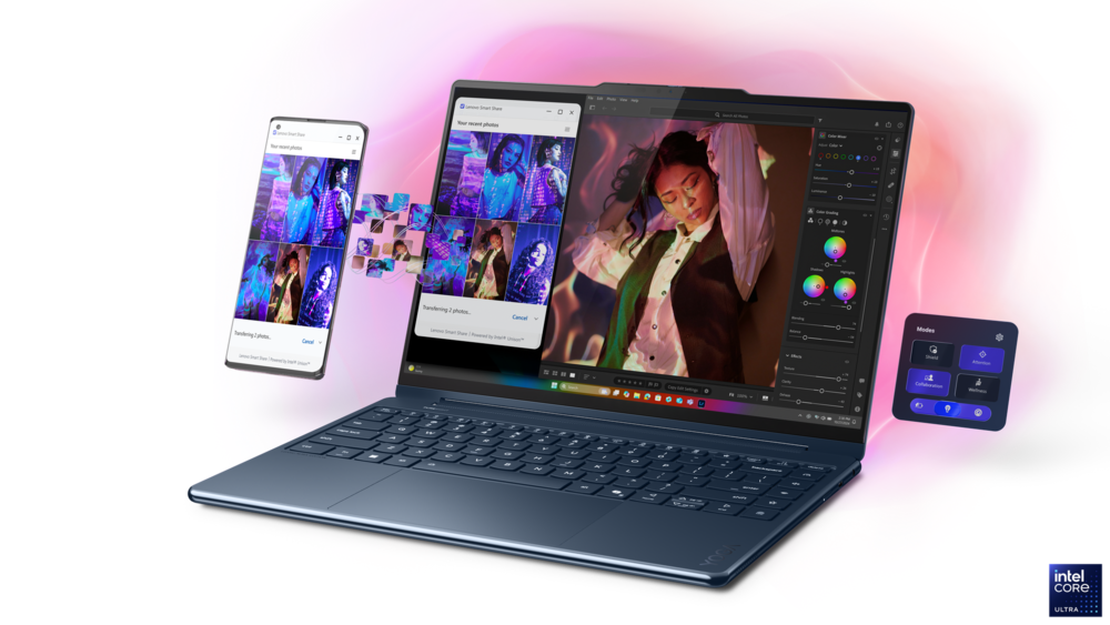 CES 2025: Lenovo ra mắt dải sản phẩm tích hợp AI vượt trội, nâng tầm hỗ trợ game thủ và giới sáng tạo - 01 Yoga 9i 2 in 1 10 Cosmic Blue Overview Aura