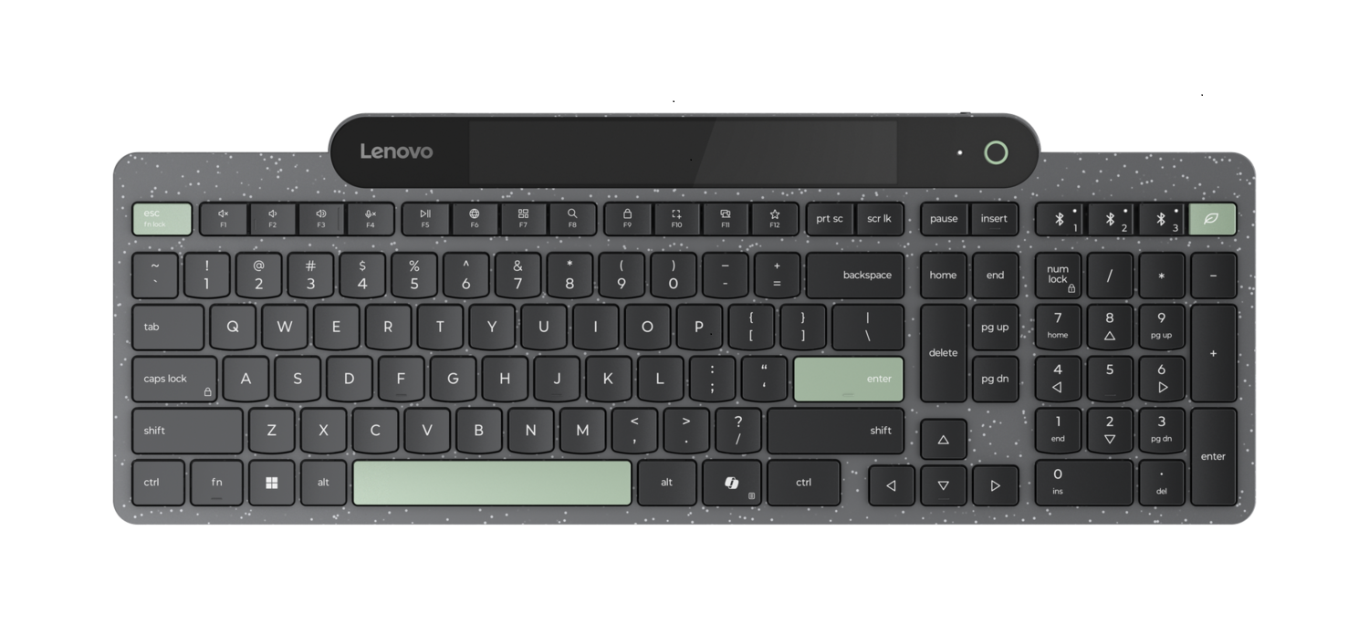 Lenovo đột phá với dải sản phẩm tích hợp AI dành cho doanh nghiệp tại CES 2025 - 14 Ambient Light Keyboard black Front