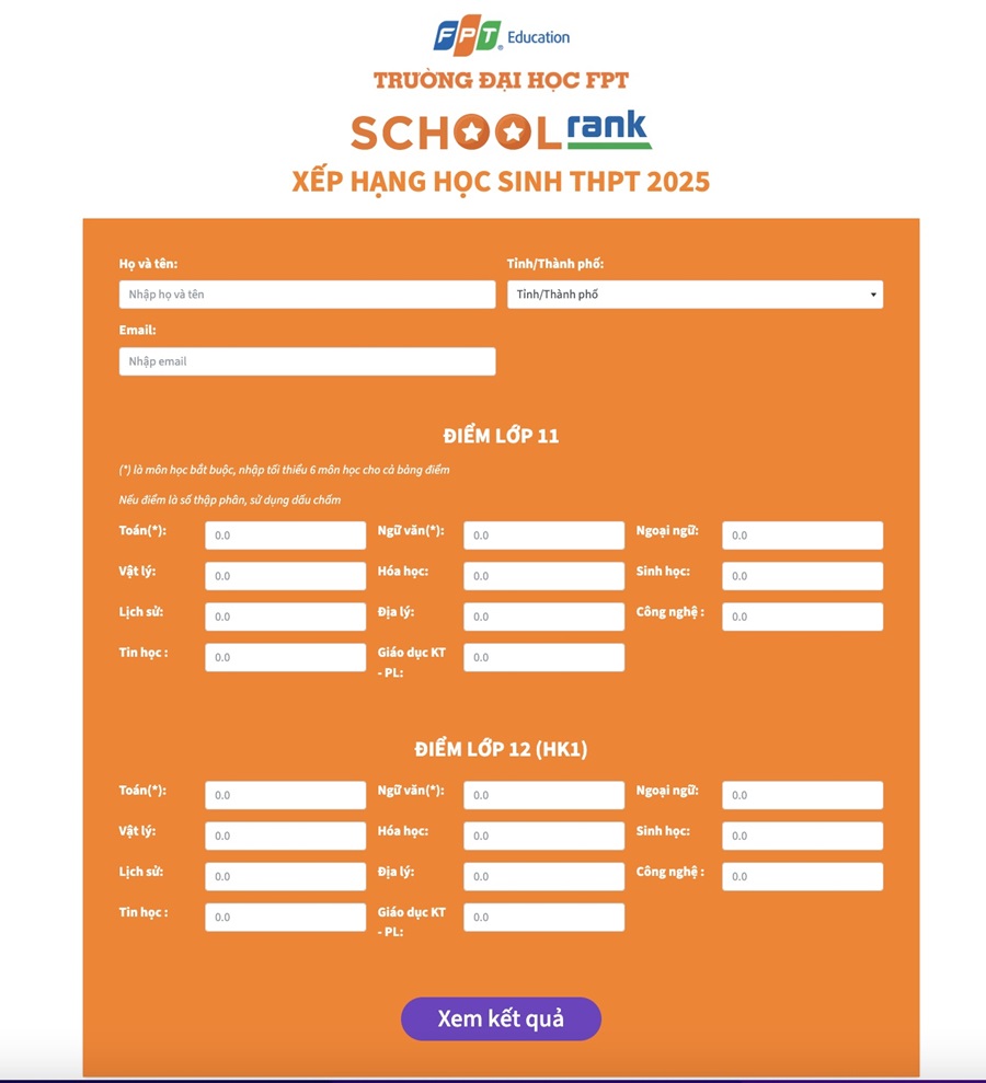 Trường ĐH FPT công bố công cụ SchoolRank tra cứu, điểm chuẩn xét tuyển, nhận hồ sơ học bổng năm 2025  - Anh 1