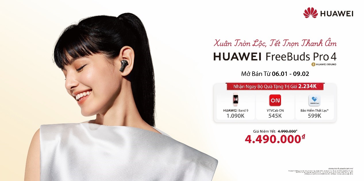 Ra mắt tai nghe nhét tai không dây cao cấp HUAWEI Freebuds Pro 4 - gehee