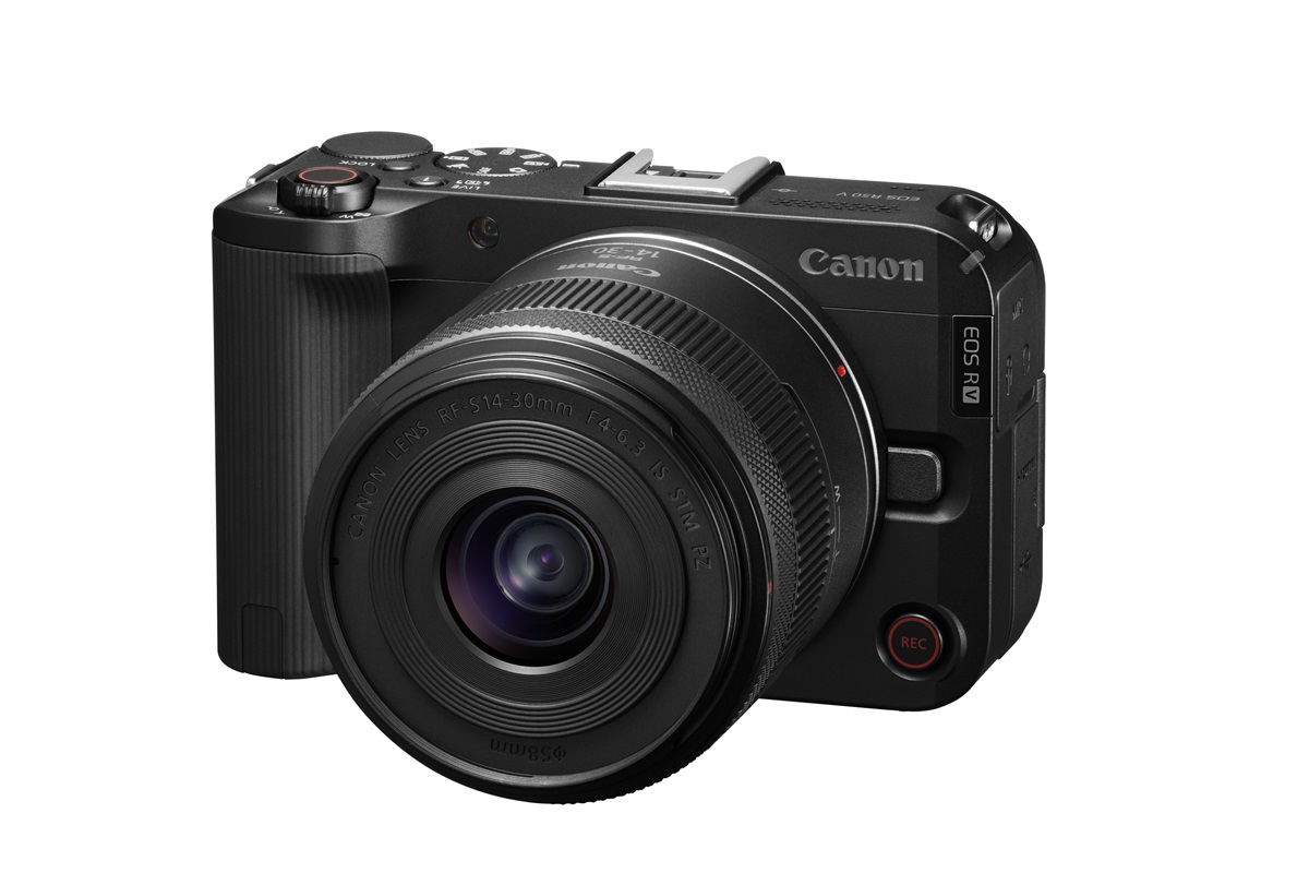 Canon ra mắt hai dòng máy ảnh EOS R50V và PowerShot V1 - chuyên cho quay phim, livestream, làm vlog - 10 K516 Black FrontSlantLeft L336BK