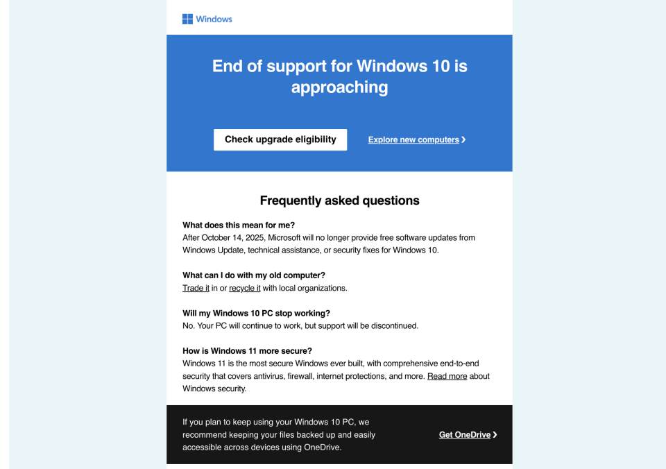 Windows 10 sắp kết thúc, Microsoft khuyến khích người dùng "hóa kiếp" PC cũ - 2 1