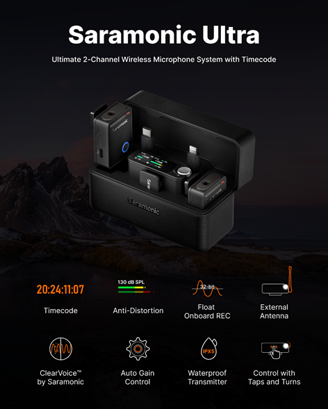 Khám phá Saramonic Ultra, giải pháp ghi âm chuyên nghiệp cho người sáng tạo nội dung, làm phim, sự kiện - image