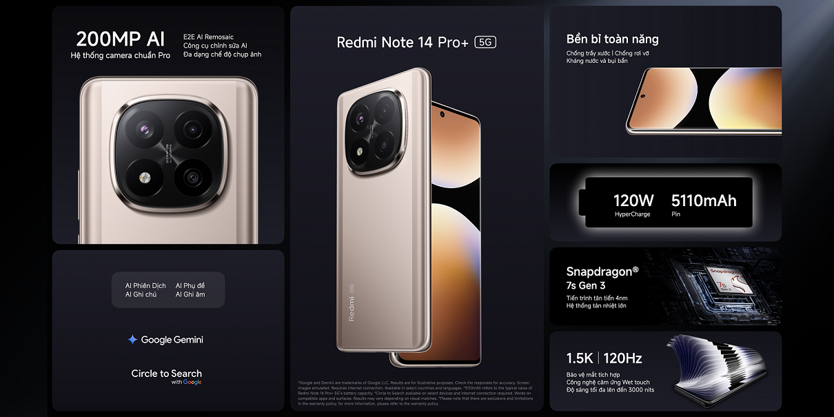 Redmi Note 14 Series thêm phiên bản màu Vàng Sa Mạc, rực rỡ phân khúc tầm trung - 18. Redmi 14 Pro 5G Sand Gold