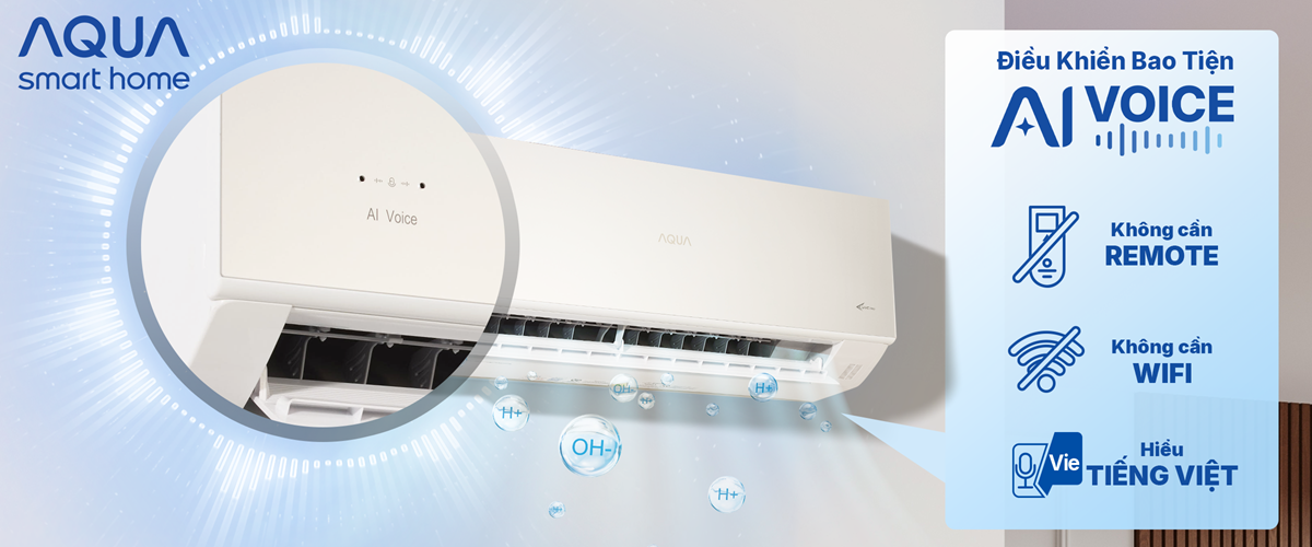 AQUA UV VOICE, điều hòa điều khiền bằng giọng nói, độc lạ hè này - 2 3
