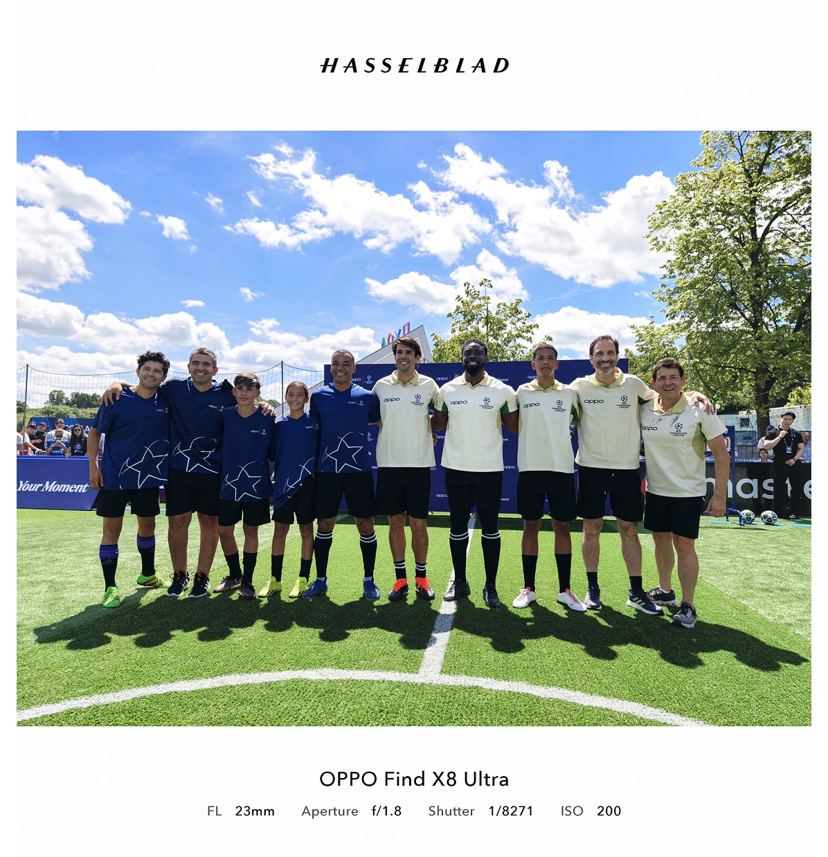 OPPO đưa công nghệ vào trận và ngoài sân cỏ của Chung kết UEFA Champions League - 03Kaka Micah Richards and Cafu coached and played a friendly 5v5 game with young players from Brazil