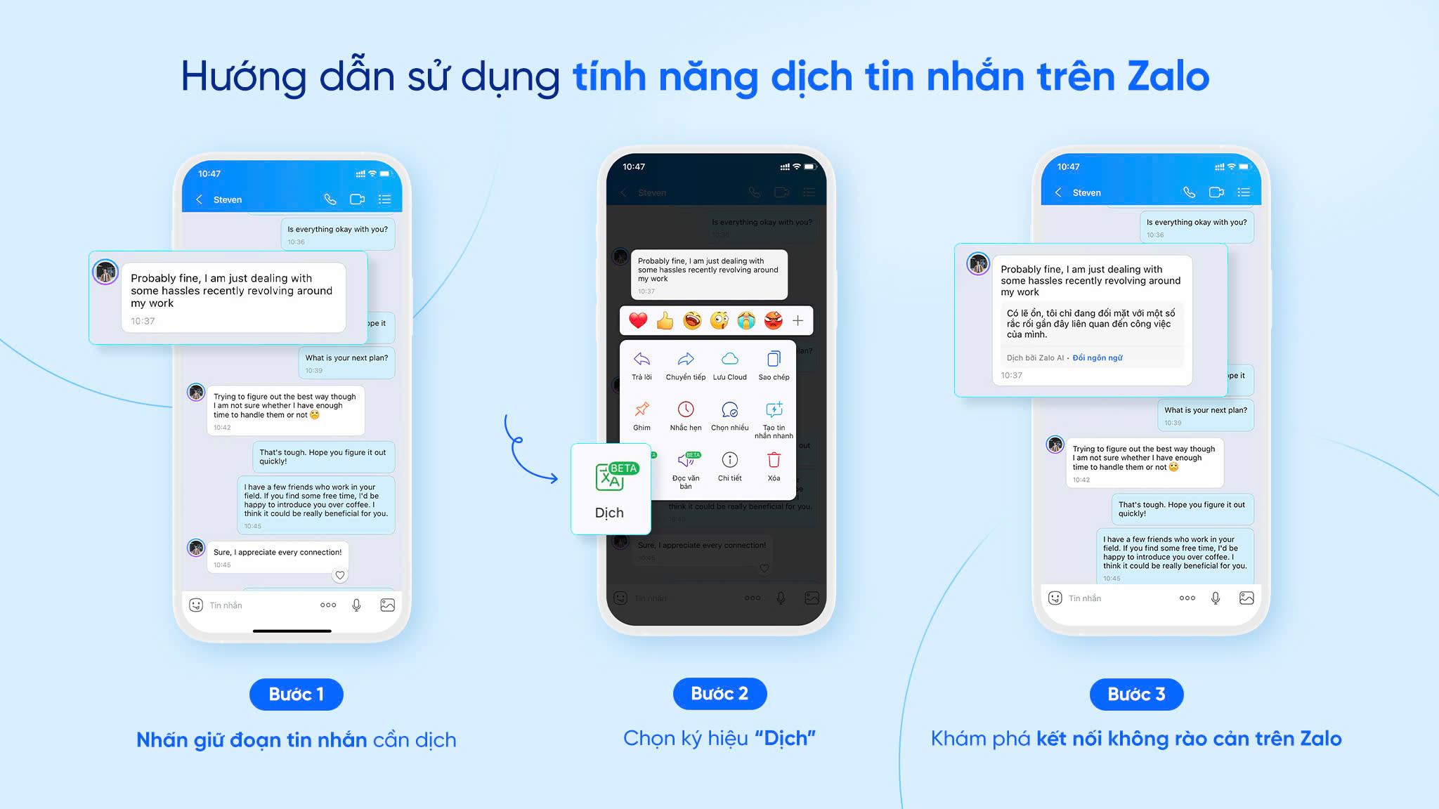 Zalo nâng cấp mới nhất, dịch AI linh hoạt và cho đồng bộ cỡ chữ - Nhung tinh nang nang cap tren Zalo trong thang 6 Dich ngon ngu linh hoat tuy chinh tang co chu phu hop 03