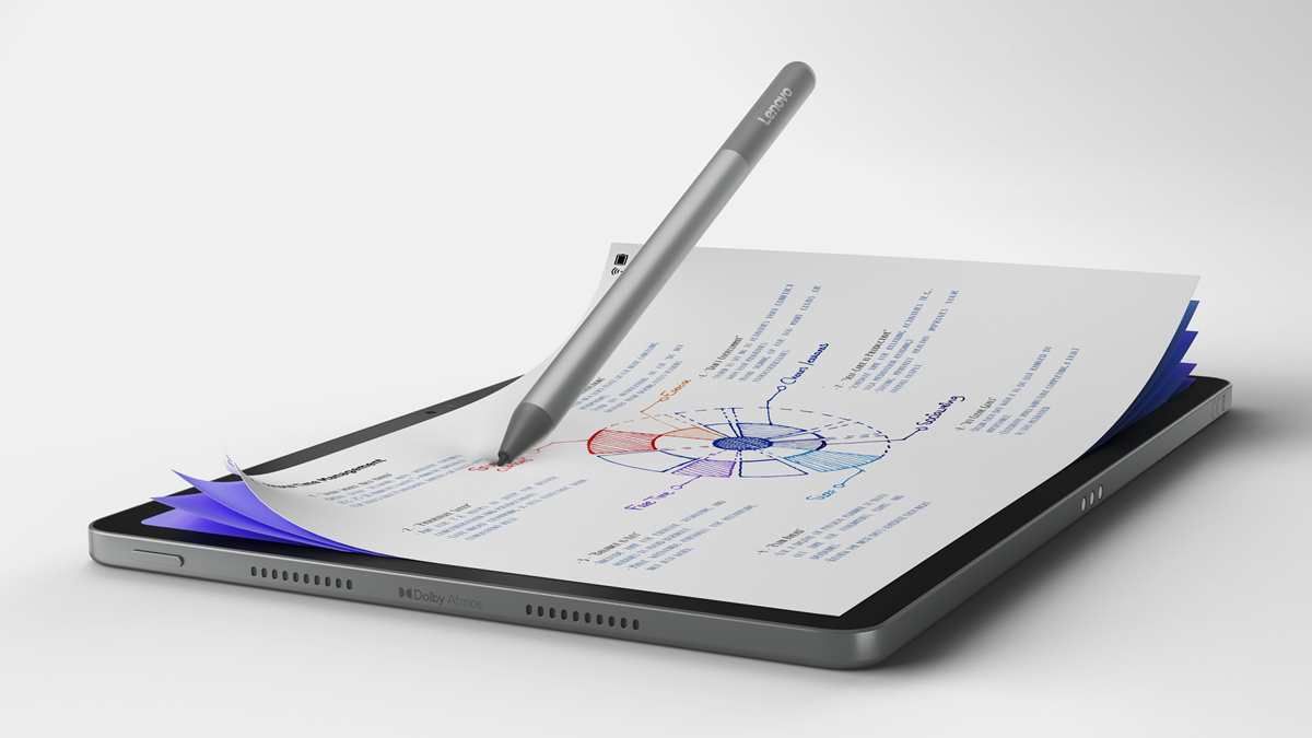 Lenovo ra mắt Idea Tab tích hợp AI, bút cảm ứng cho học tập và giải trí hiện đại - 06 Idea Tab Sycamore Wifi 11 Luna Gray Paperlike Display