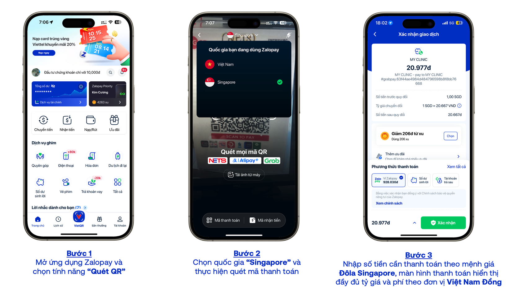 Du khách Việt “Quét QR quốc tế” thoải mái ở Singapore với Zalopay - Hinh 3 Tieng Viet