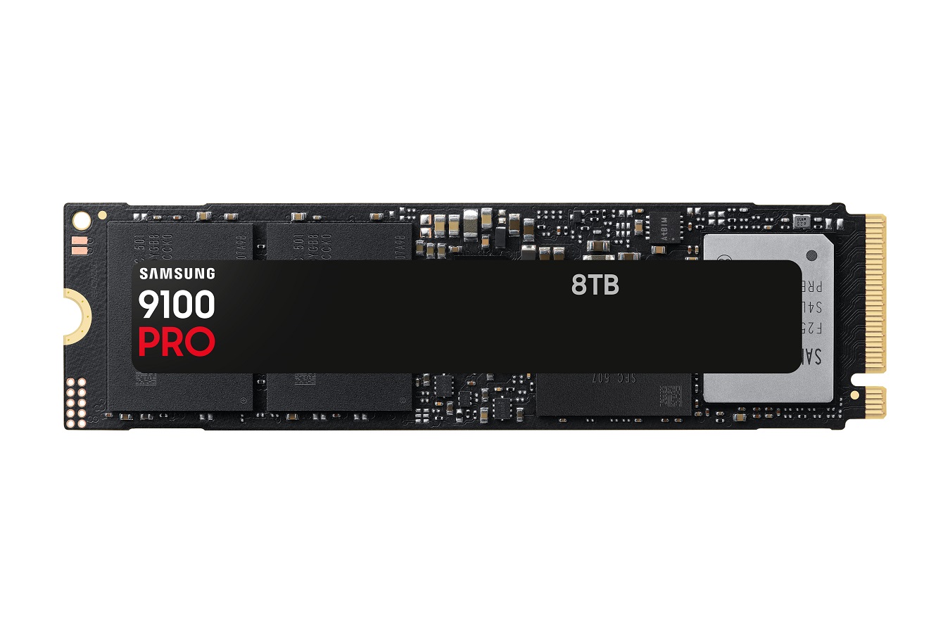 Dòng ổ cứng SSD 9100 PRO của Samsung có thêm bản 8TB   - 01 MZ VAP8T0B AM 001 Front Black