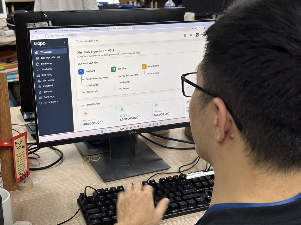 Sapo miễn phí phần mềm kế toán hợp nhất dữ liệu đa kênh - Sapo mien phi phan mem ke toan Sapo Accounting 3