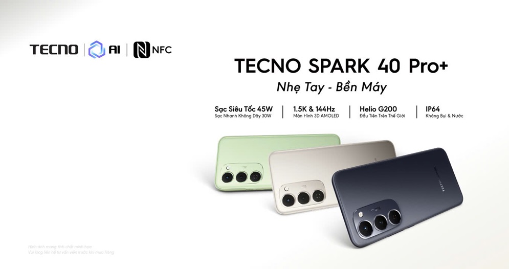 Ra mắt SPARK 40 Pro+, TECNO hoàn thiện đủ dải sản phẩm tại Việt Nam - KV