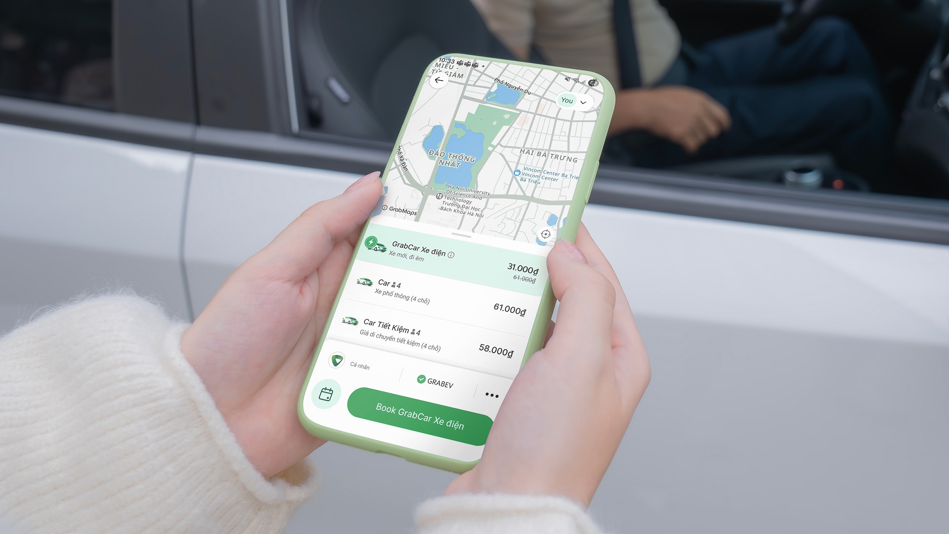 GrabCar Xe Điện đã bắt đầu triển khai thử nghiệm tại Hà Nội - Người dùng tại Hà Nội giờ dây dã có thể lựa chọn dịch vụ GrabCar Xe Diện cho hành trình di chuyển của mình