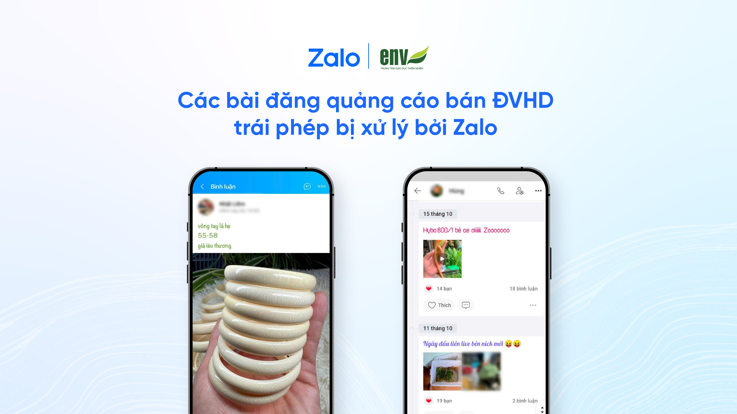 Zalo gỡ bỏ các bài đăng bán động vật hoang dã trái phép trên nền tảng - Zalo chung tay ngan ngua buon ban dong vat hoang da tren khong gian mang 02